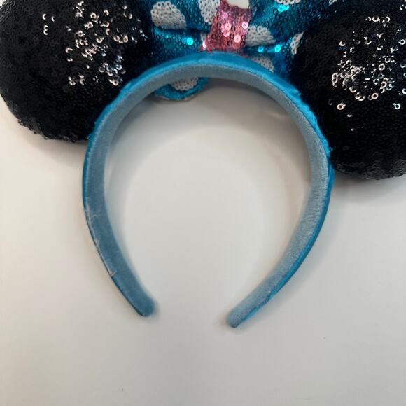 Disney Sequin Blue Polka Dot Minnie Ears - Picture 3 of 3